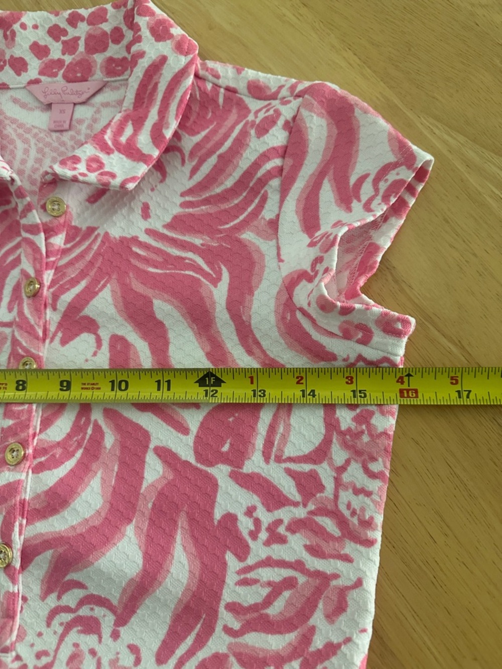 Lilly Pulitzer Pink White Rayna Cut Out Back Polo Mini Dress Capped Sleeve Sz XS - Picture 14 of 16
